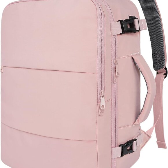Travel Backpack for Women, Carry On Backpack with USB Charging Port & Shoe Pouch - Picture 1 of 9